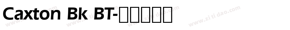 Caxton Bk BT字体转换